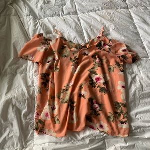 Floral pink blouse